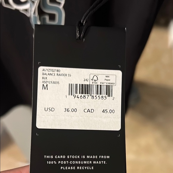 RVCA Black Graphic T-Shirt for Men - Picture 3 of 3